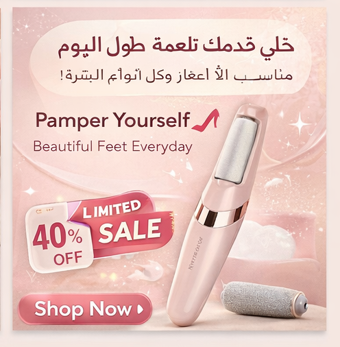 Electric Pedicure Foot File Callus Remover مبرد القدم الكهربائي لإزالة الجلد الميت والكالو